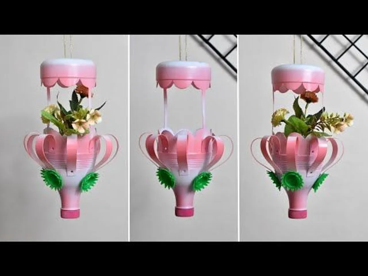 Hiasan Dinding dari Botol Plastik Bekas